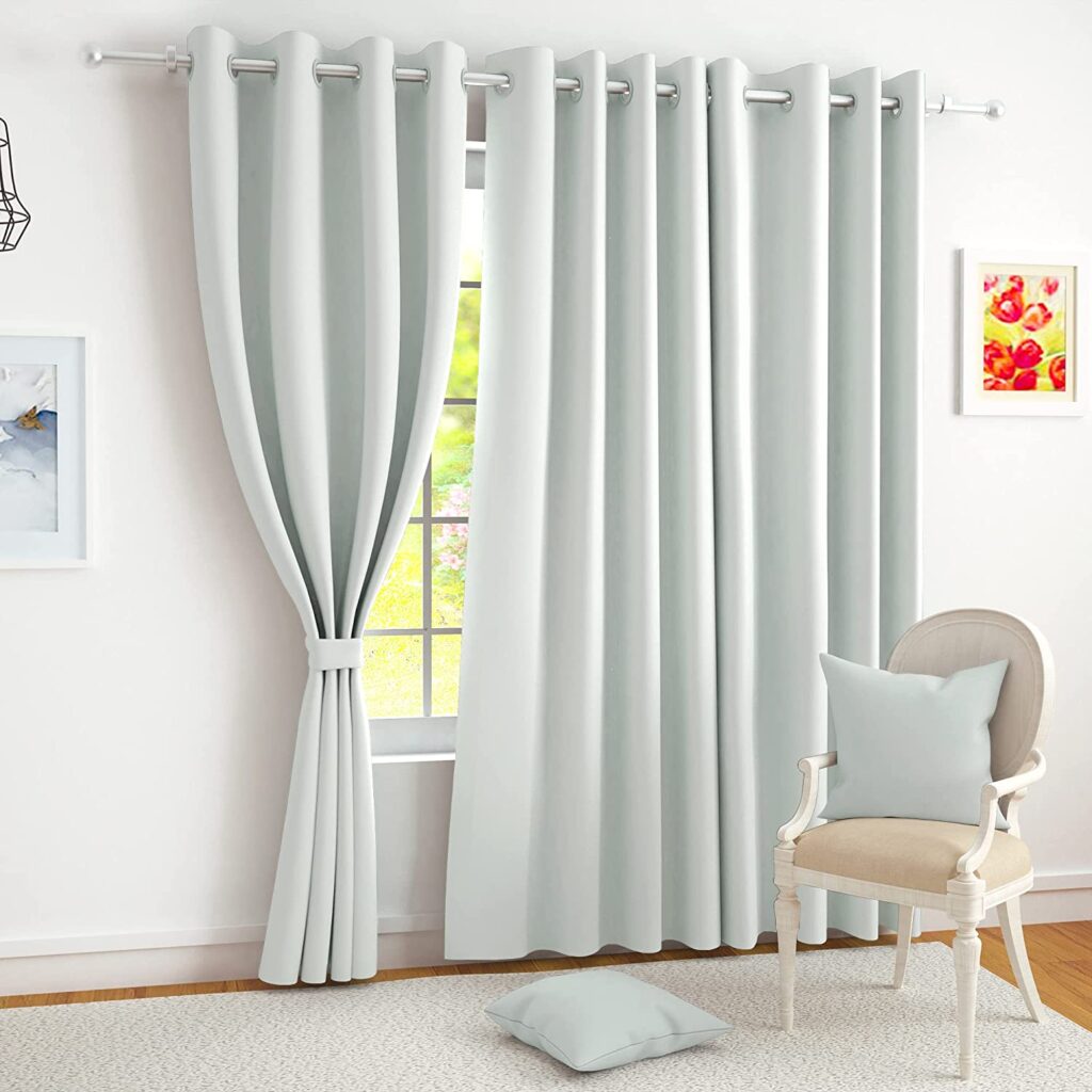 Gray curtains