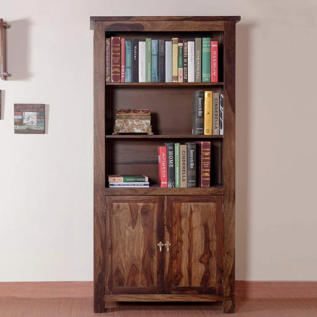 bookcase with doors