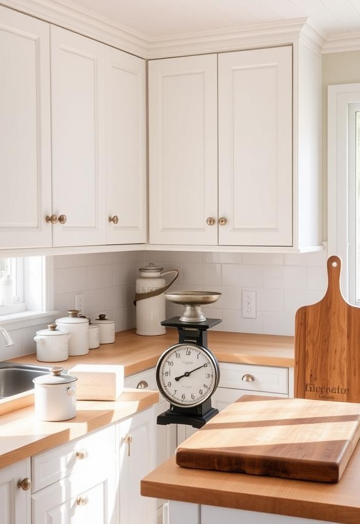 Adding Antique Decor to Your Scandinavian Kitchen Antique decor in Scandinavian kitchen. Vintage accents blend with minimalist design, creating a warm, inviting space.