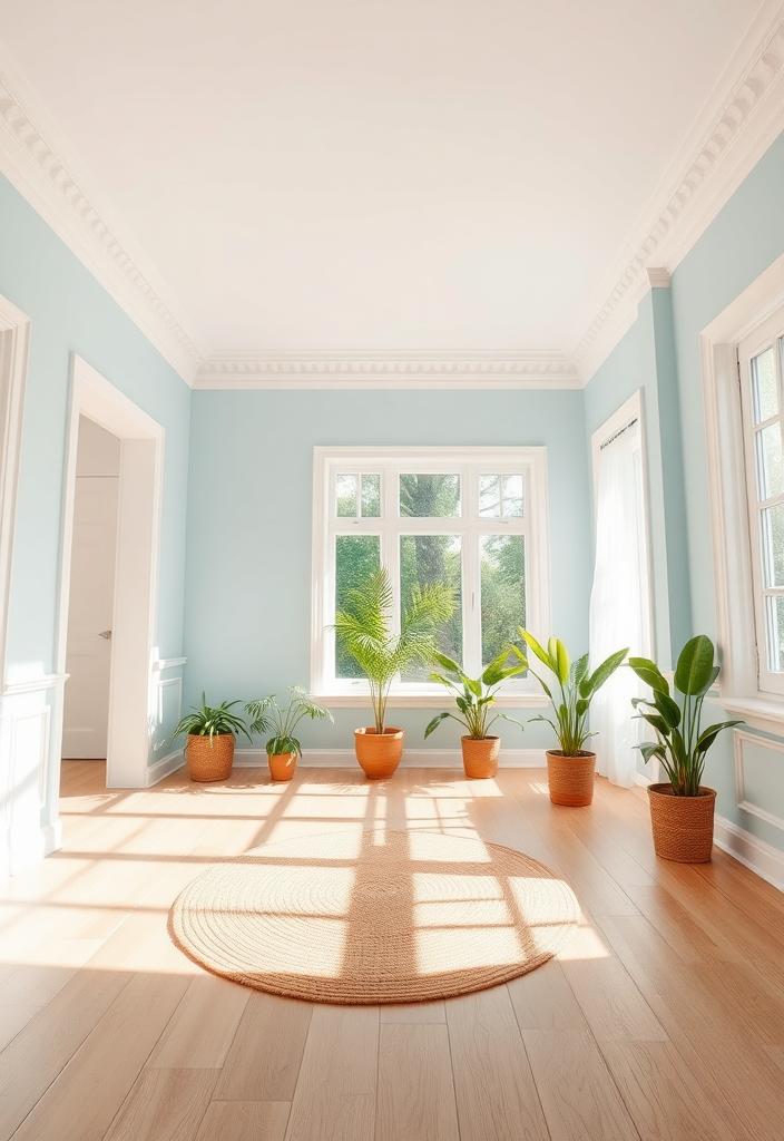 Airy & Calm: Light Blue Living Room Ideas Light blue living room inspiration. Airy, calm decor ideas. Light blue paint, furniture, and accent pieces for a serene living space.