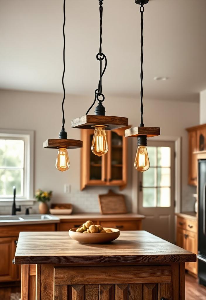 Best Rustic Pendant Lighting: Farmhouse Style Rustic pendant lighting, farmhouse style. Best selection of hanging lights for kitchen islands and dining rooms.