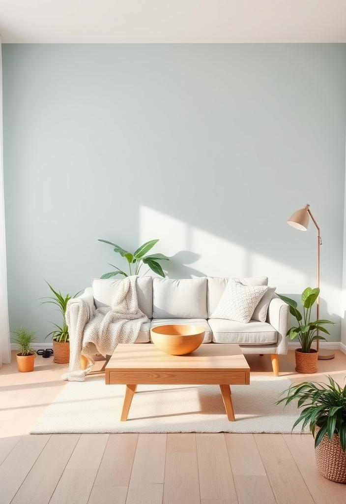 Blue Living Room Ideas: Scandinavian Design Blue Scandinavian living room design ideas. Light blue walls, minimalist decor, and natural light create a serene space.