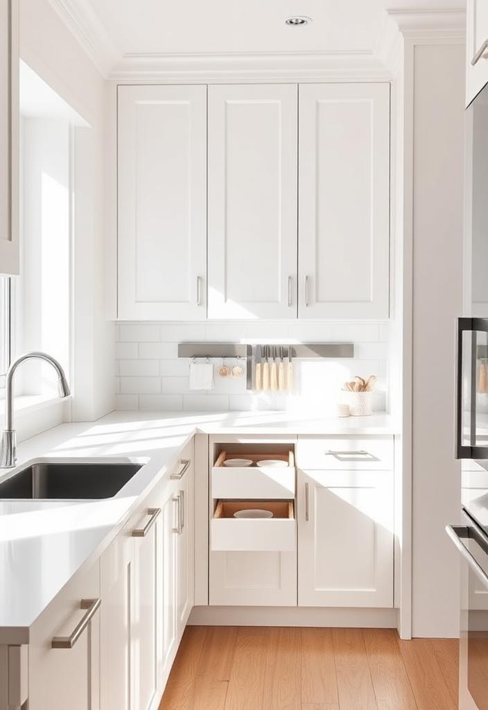 Clever Kitchen Storage Ideas: Maximize Space Clever kitchen storage ideas header image. Maximize small kitchen space with smart organization solutions. Efficient pantry and cabinet designs.
