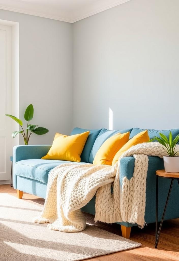 Cozy Blue and Gray Living Room Design Ideas Cozy blue and gray living room design. Modern interior decor with comfortable seating and stylish accents. Inspiration for your living space.