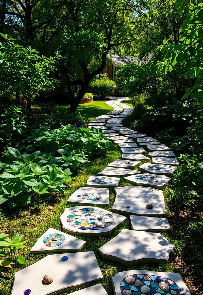 DIY Garden Stepping Stones: Concrete Walkway Ideas DIY garden stepping stones: Concrete walkway ideas for a beautiful and personalized outdoor space. Create your own unique path!