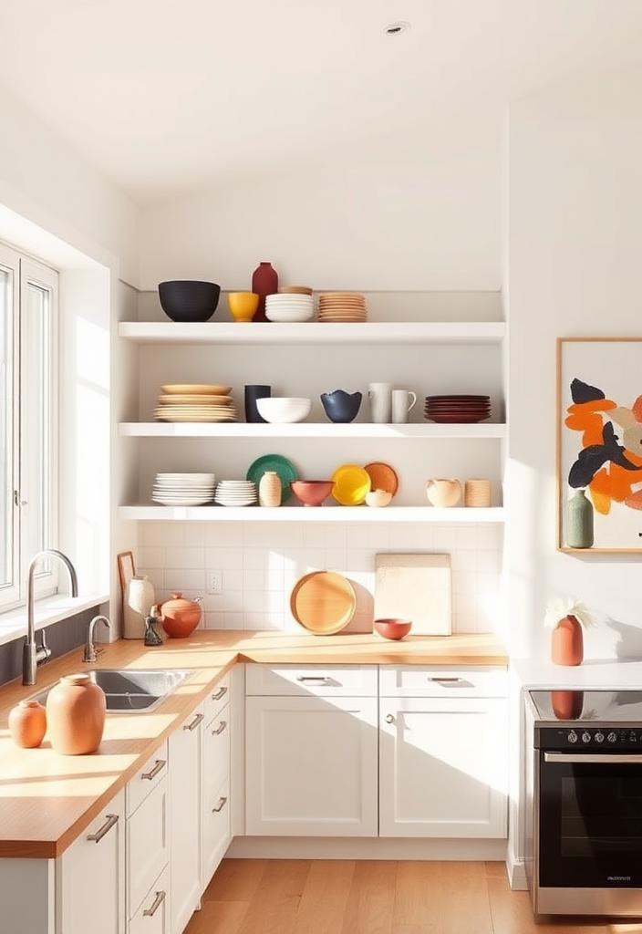 Scandinavian Kitchen Decor: Adding Artistic Touches Scandinavian kitchen decor: Artistic touches. Minimalist design with wood accents and subtle art for a cozy, modern space.