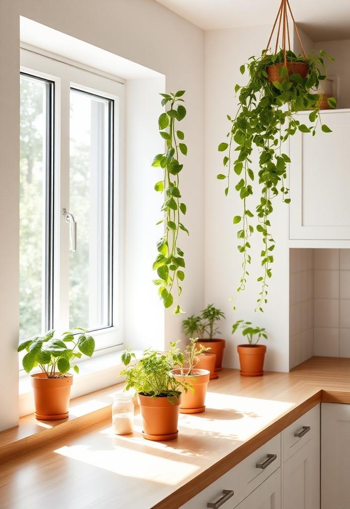 Scandinavian Kitchen Plants: Adding Life & Color Scandinavian kitchen plants: Minimalist kitchen with green plants adding life and color. Simple, bright, and airy design.