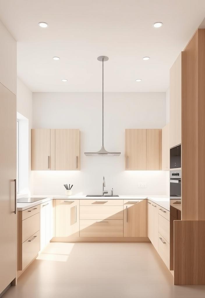 Simple Kitchen Designs: Modern and Minimalist Ideas Simple kitchen design: Modern minimalist kitchen ideas featuring clean lines, open space, and sleek cabinets.