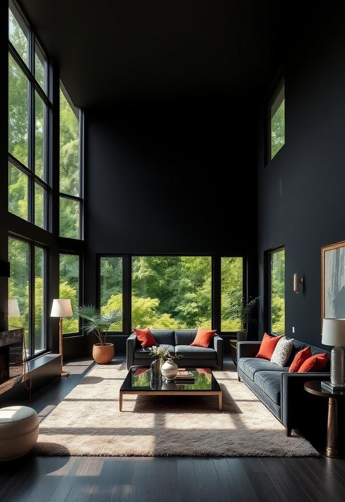 Stunning Black Living Room Ideas: Design & Decor Tips Black Living Room Ideas: Modern design & decor inspiration for a stunning, sophisticated space. Find tips to create your dream black living room.
