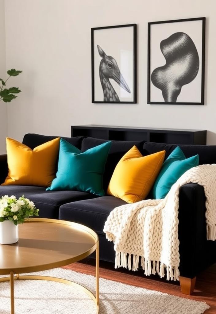 Stylish Black Couch Ideas for Your Home Stylish black couch: Modern living room furniture ideas. Elegant black sofa inspiration for your home decor.