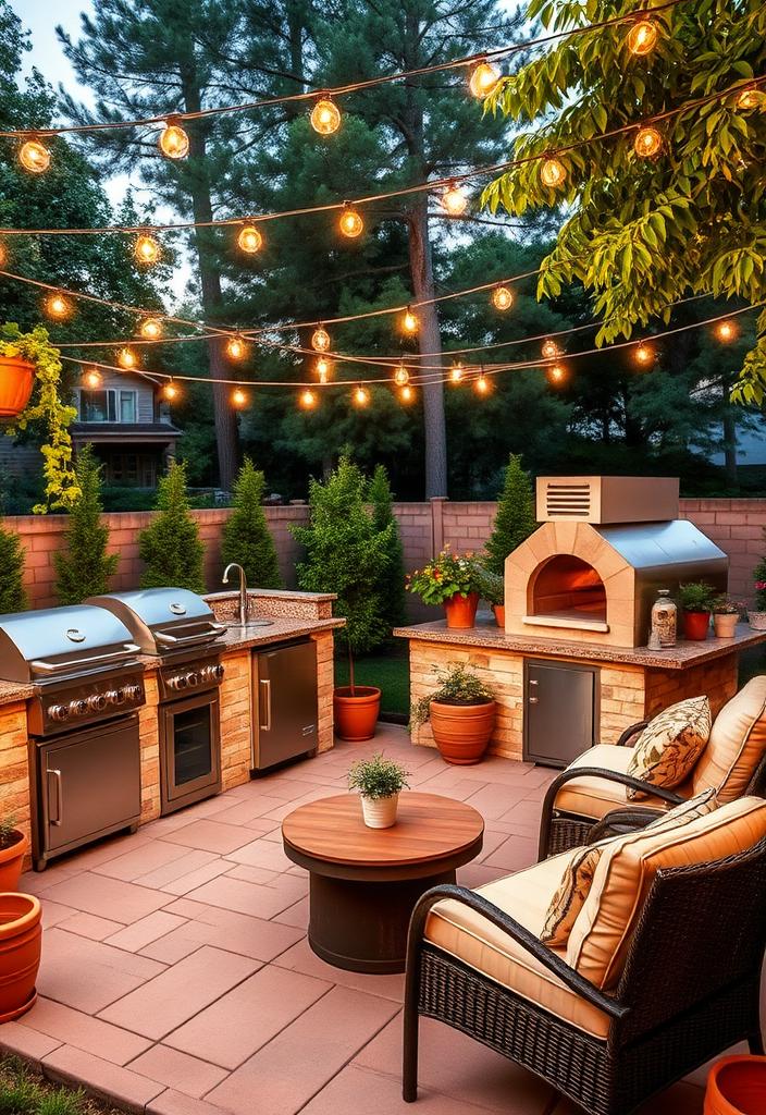 Backyard Kitchen Ideas: Outdoor Cooking Space Backyard Kitchen Ideas: Stylish outdoor cooking space with grill, counter, and seating. Design inspiration for your dream outdoor kitchen.
