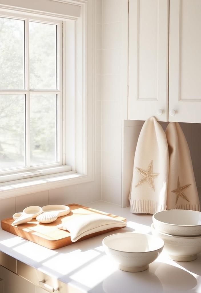 Beach Themed Kitchen Gadgets: Coastal Cooking Beach themed kitchen gadgets for coastal cooking. Seashell measuring cups, starfish spatulas, and ocean-inspired kitchen decor.
