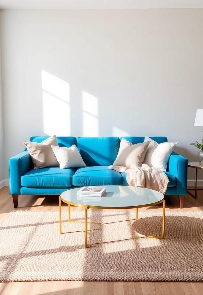 Bold Blue Sofa: Living Room Design Ideas Bold blue sofa living room design. Explore inspiring interior ideas with a vibrant blue couch as a focal point.