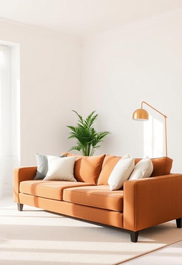 Brown Sofa Decor: Best Neutral Accents Brown sofa decor ideas: Neutral accents like beige pillows, cream throws, and natural wood coffee table for a stylish living room.