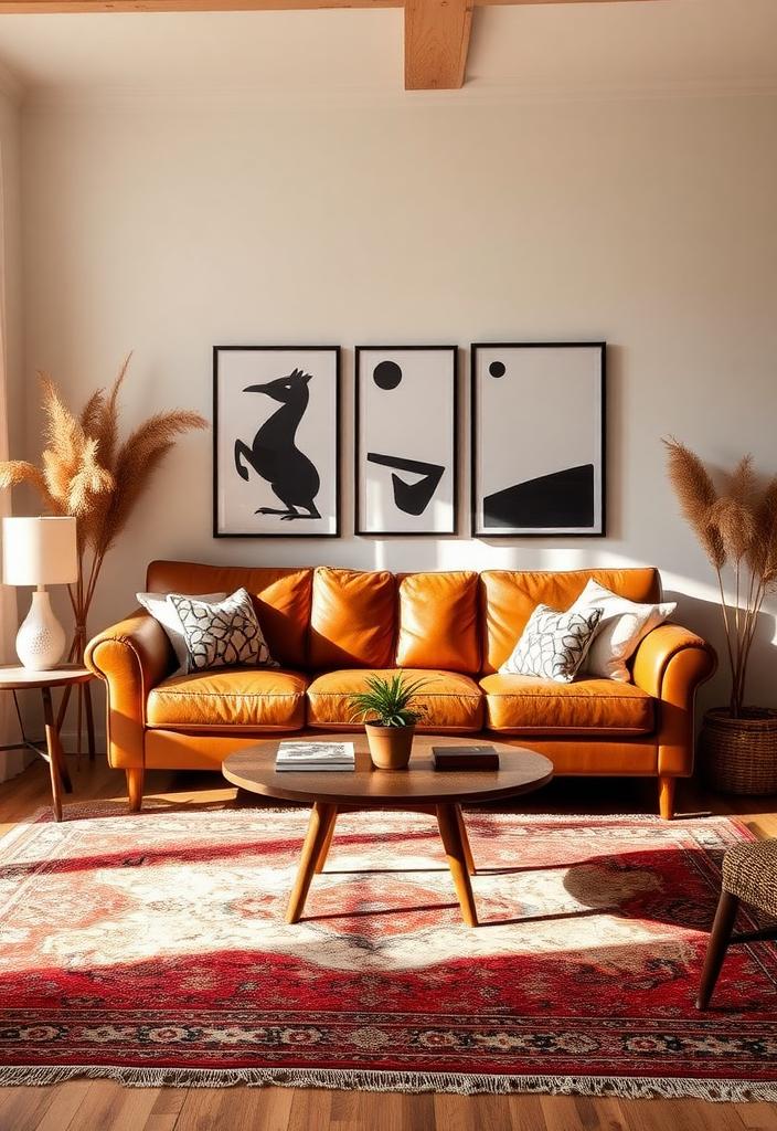 Brown Sofa Decor: Ideas for Vintage Style Vintage living room decor with brown sofa. Ideas for styling a brown couch in a retro or antique-inspired space.