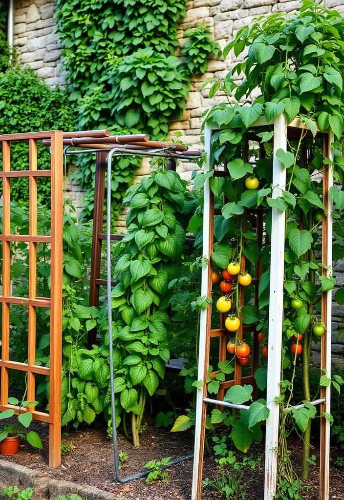 Choosing the Right Trellis: Garden Design Ideas Choosing the right garden trellis. Garden design ideas for climbing plants, flowers, and vegetables. Support structures for beautiful gardens.