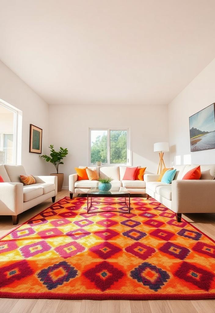Colorful Rugs: Brighten Your Living Room Decor Colorful rugs for living room decor. Shop vibrant area rugs to brighten your space and add a pop of color to your home.