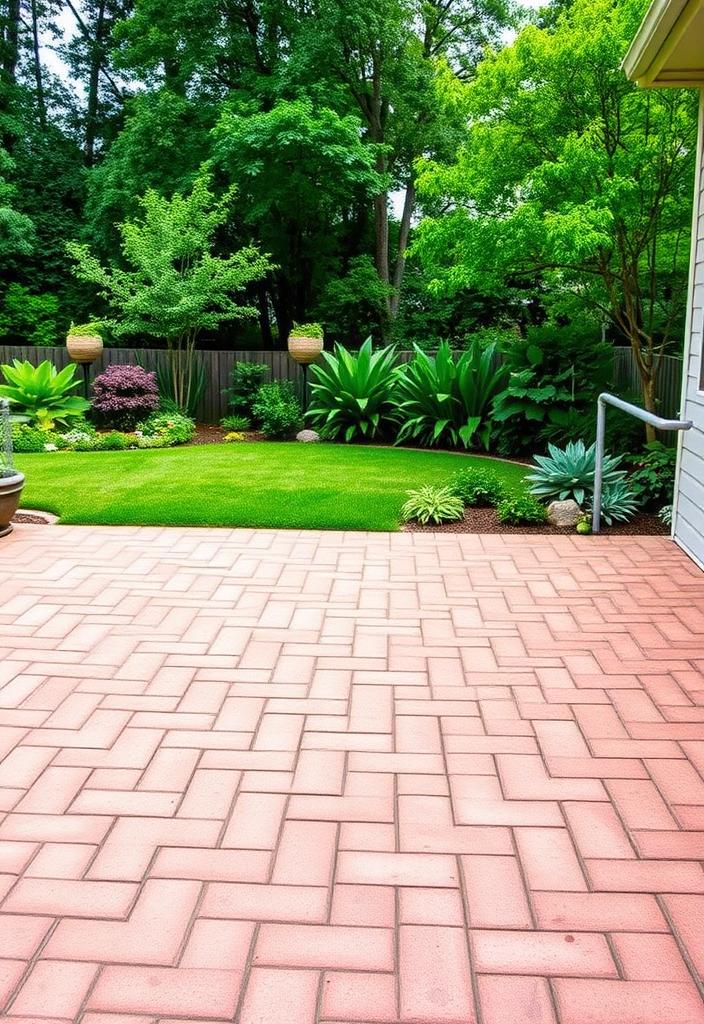 Concrete Patio with Brick Pavers: An Overlay Guide Concrete patio with brick paver overlay. Guide to resurfacing your patio with brick for a beautiful, durable outdoor space.