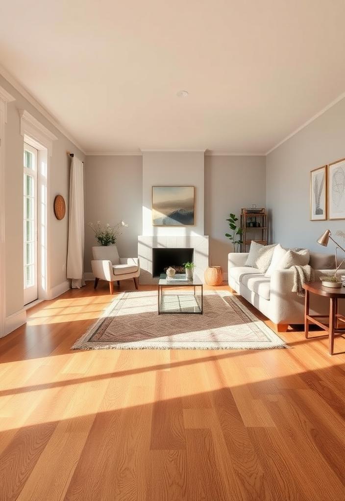 Cozy Living Room Ideas: Warm Flooring Design Tips Cozy living room flooring ideas: Warm-toned wood floors create a welcoming, inviting space. Flooring design tips for a comfortable home.