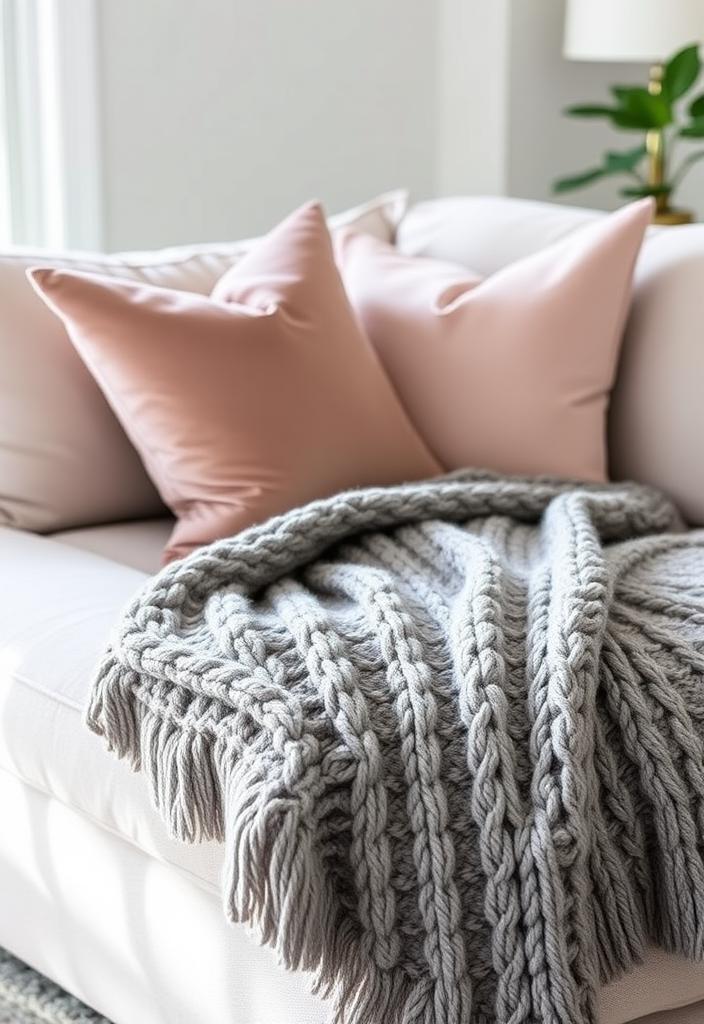 Cozy Textured Throw Blankets: Adding Warmth & Style Cozy textured throw blankets adding warmth and style. Soft, comfortable blankets for home decor. Enhance your living space.