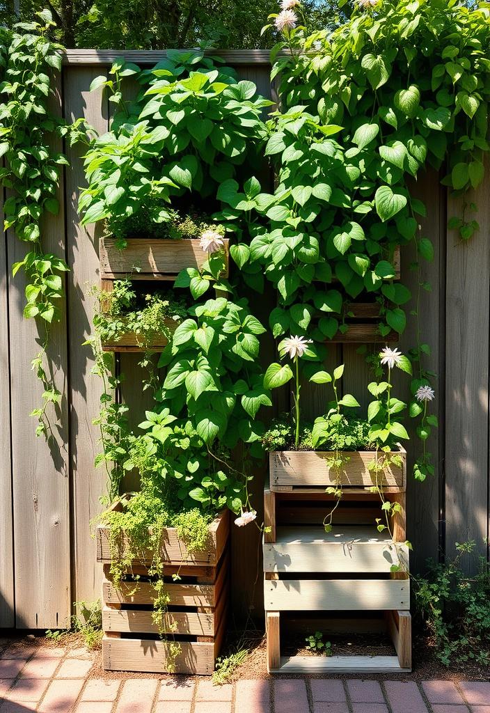DIY Vertical Gardens: Growing Up, Not Out! DIY Vertical Garden: Grow plants up! Easy space-saving gardening ideas for small spaces & urban living. #verticalgarden #diygarden