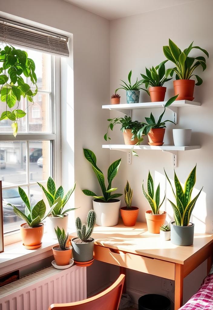 Dorm Room Decor: Adding Life with Indoor Plants Dorm Room Decor: Indoor plants adding life and style. Greenery for small spaces, easy care plants for students.