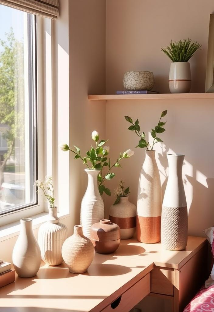 Dorm Room Decor: Stylish Vases & Decoration Ideas Dorm Room Decor: Stylish vases and decoration ideas. Find inspiration for trendy dorm room decorations and affordable vase arrangements.