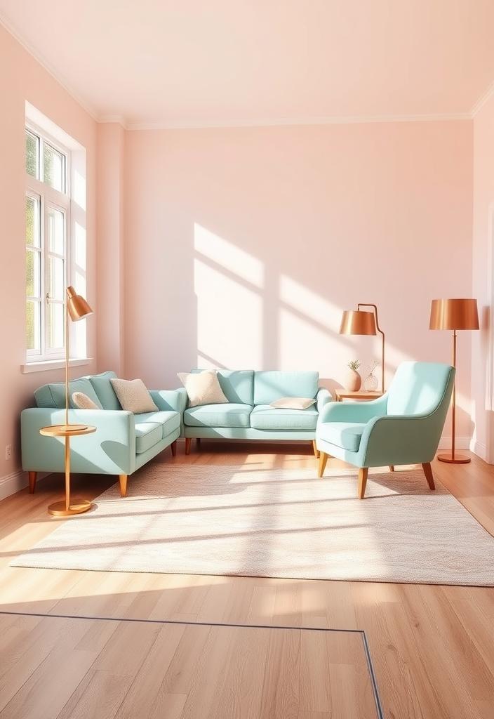 Dreamy Pastel Room Ideas with Light Wood Flooring Dreamy pastel room decor with light wood floors. Soft hues, cozy vibes, and Scandinavian-inspired interior design.