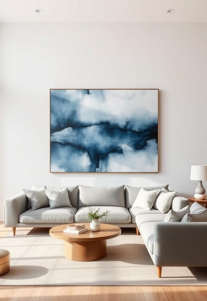 Elevate Your Space: Blue and Gray Art Ideas Blue and gray art ideas for home decor. Modern art prints and paintings to elevate your space with calming colors.