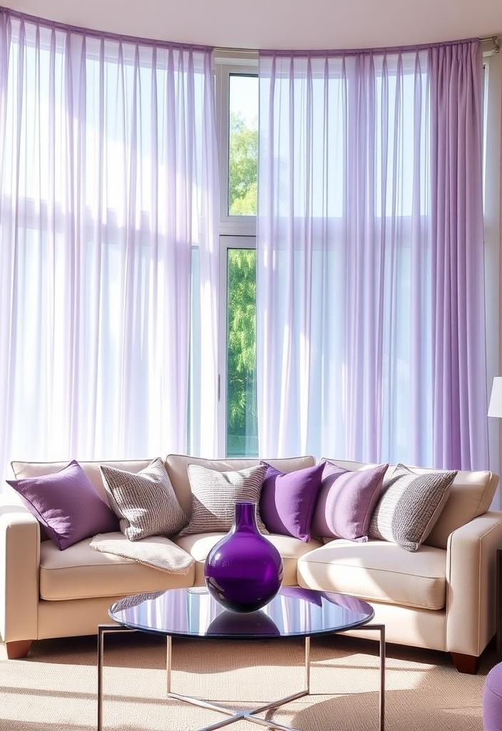 Elevate Your Space: Stylish Purple Curtain Ideas Purple curtains for stylish home decor. Elevate your space with elegant window treatments. Ideas for purple drapes and curtains.