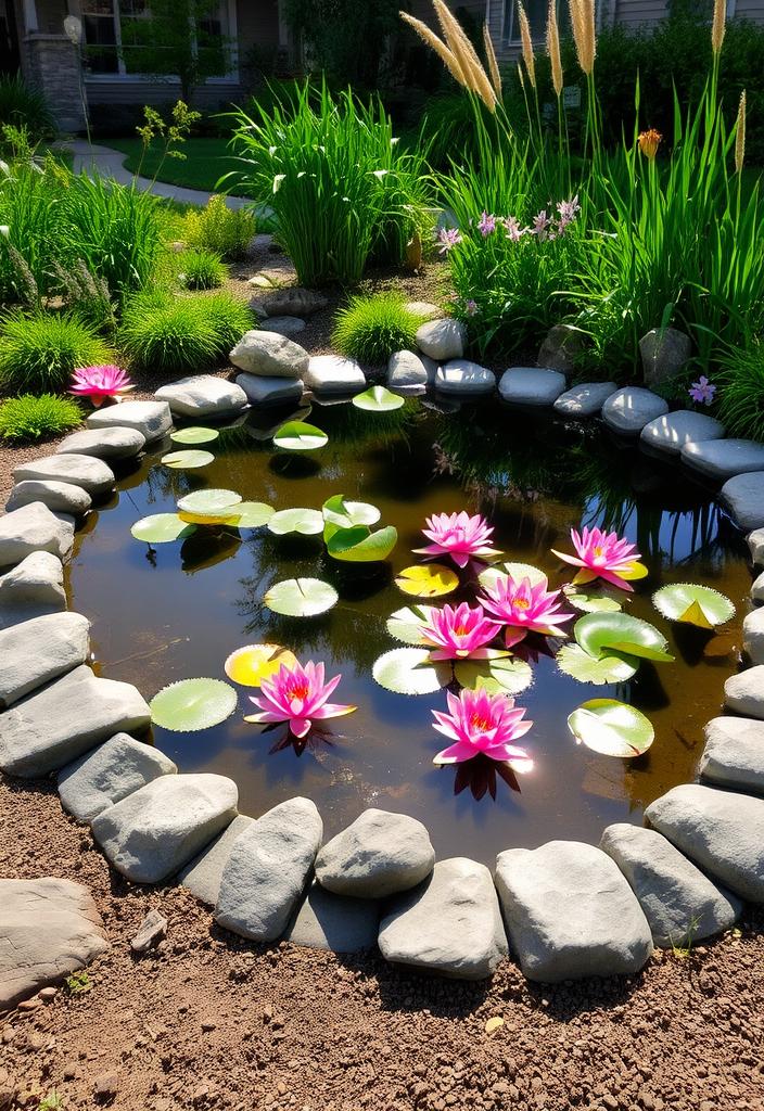 Front Yard Water Features: Serenity & Curb Appeal Front yard water feature: Serene garden design enhances curb appeal. Inspiring pond, fountain, & waterfall ideas for a relaxing landscape.