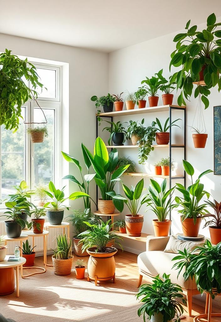 Indoor Plants: Decorating Your Home with Greenery Indoor plants decorating home header. Green plants in pots brighten a room. Bring nature indoors with houseplants! #indoorplants #homedecor