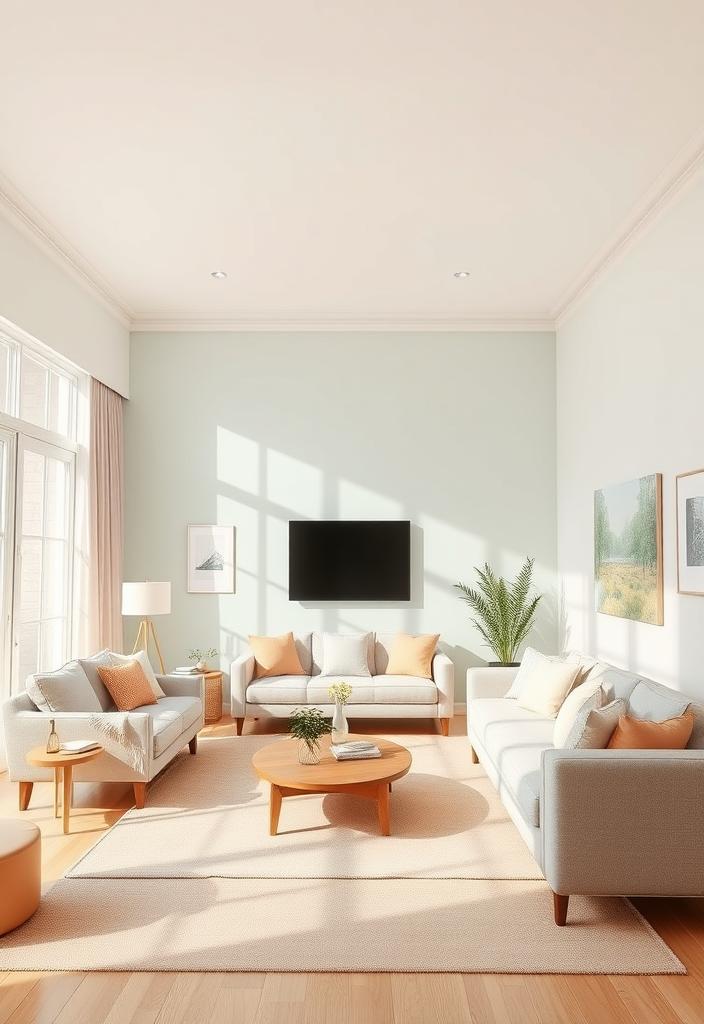 Pastel Colors: Create a Relaxing and Welcoming Space Pastel Colors Home Decor: Relaxing and welcoming space with soft hues of pink, blue, and green. Interior design for calm and serenity.