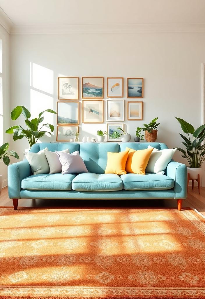 Pastel Living Room Ideas: Decor with a Blue Couch Pastel living room ideas: Blue couch in a light & airy space. Soft color palette for calming home decor inspiration.