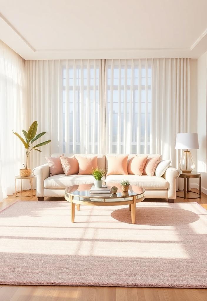 Pastel Living Room Ideas: Decorating with Area Rugs Pastel living room ideas. Area rugs in soft hues enhance a bright, airy aesthetic. Decorating inspiration.
