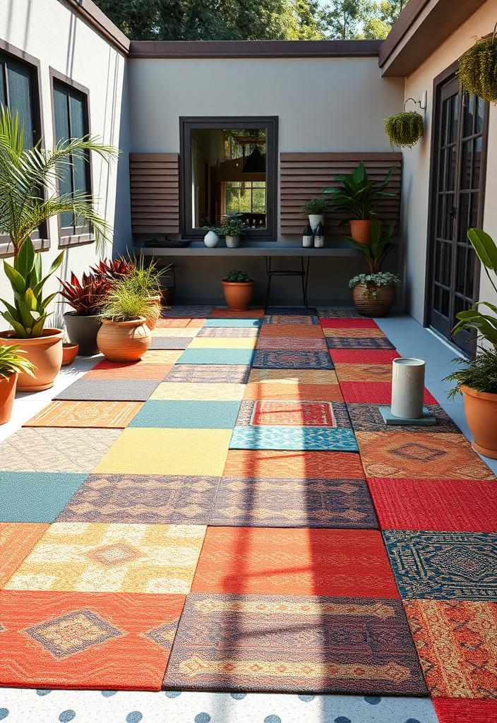 Patio Upgrade: Outdoor Carpet Tiles for Concrete Patio Upgrade: Outdoor carpet tiles on concrete. Transform your patio with durable, easy-to-install outdoor carpet tiles. Stylish & affordable!
