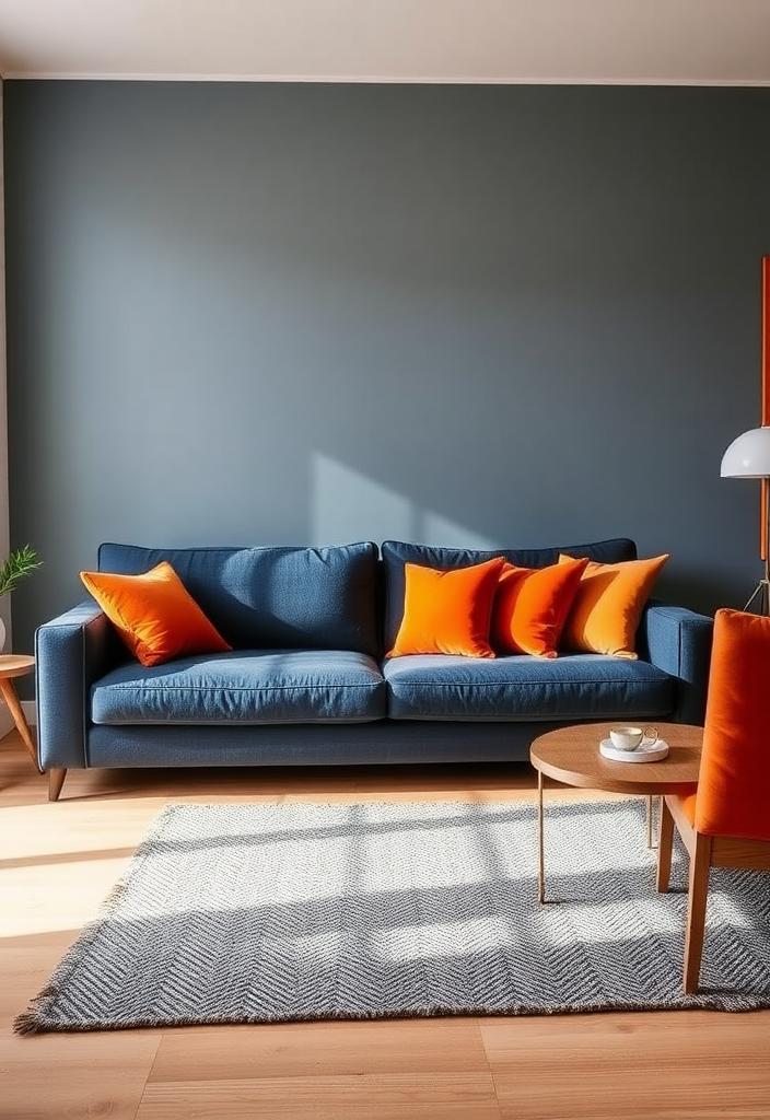 Stunning Blue and Orange Living Room Ideas Blue and orange living room ideas: Stylish decor showcasing vibrant color combinations for a modern, stunning space.