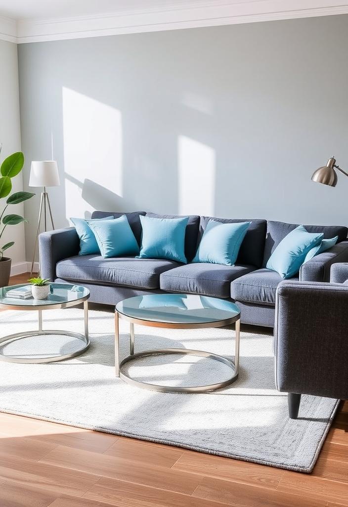Stylish Blue and Grey Living Room Ideas Stylish blue and grey living room ideas. Modern living room inspiration with calming blue and sophisticated grey decor.