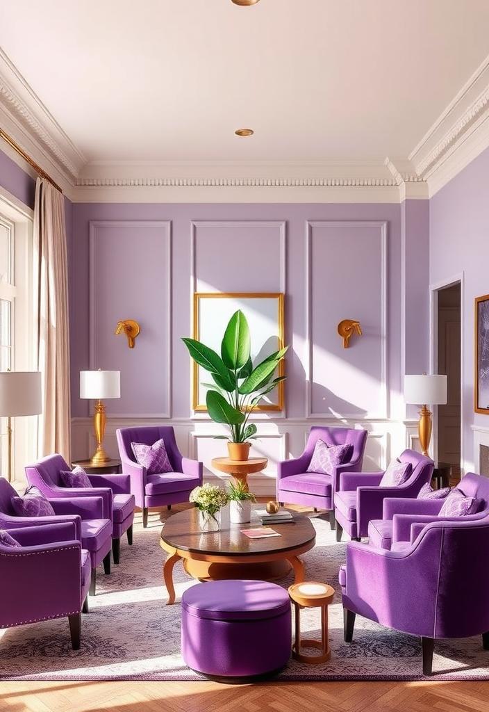 Stylish Purple Chairs: Elevate Your Living Room Decor Stylish purple chairs: Elevate your living room decor. Modern accent seating in lavender, plum, and violet. Shop comfortable, chic purple chairs.