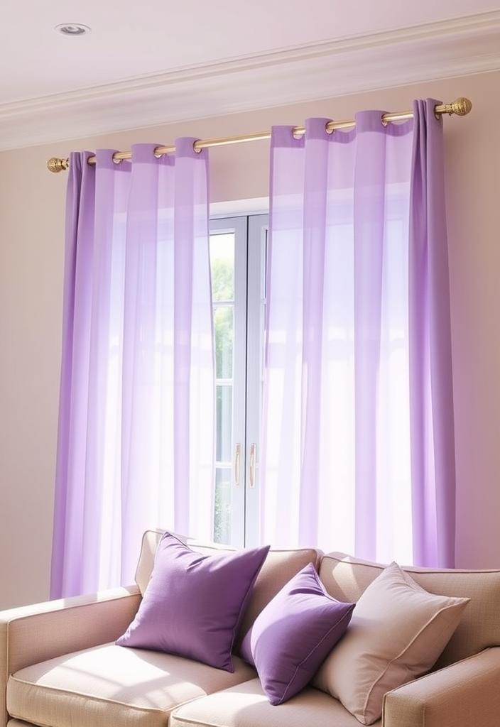 Stylish Purple Curtains for Your Living Room: Ideas & Inspiration Stylish purple curtains for living room. Inspiration for purple window treatments, adding color & style.