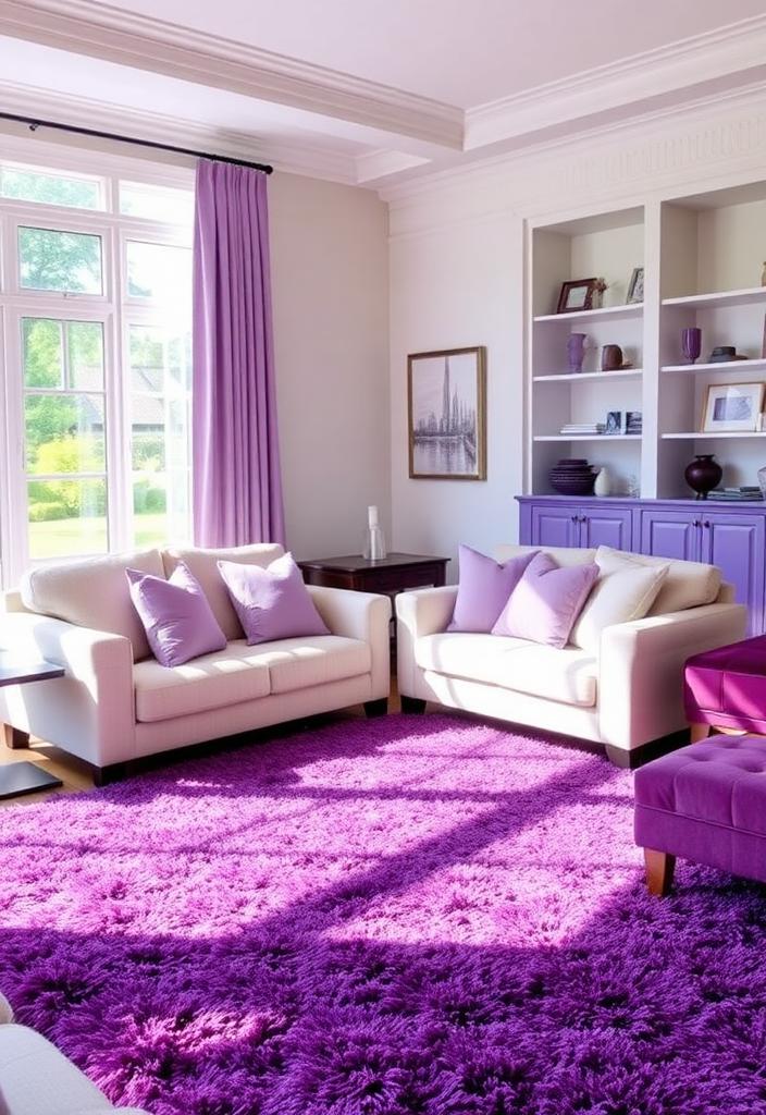 Stylish Purple Living Room Decor Ideas Stylish Purple Living Room: Modern decor with purple accents, furniture, and inspiring design ideas for a cozy and chic space.