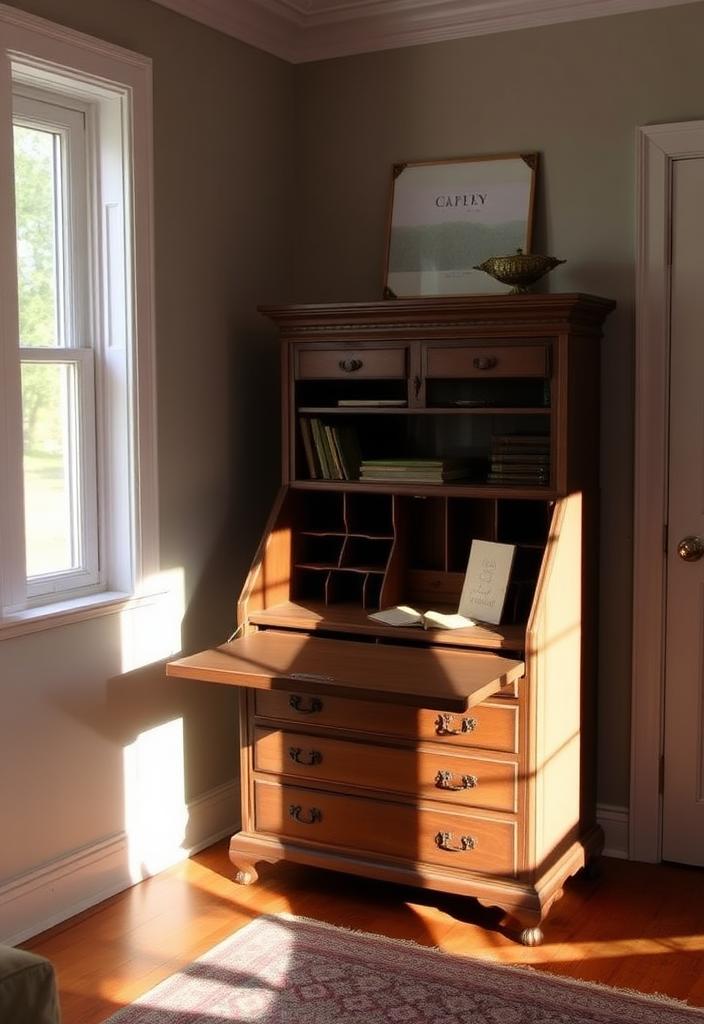 Stylish Secretary Desks: Decor & Functionality Tips Stylish secretary desk ideas: Decor tips for functional home office. Integrate vintage charm & modern productivity.