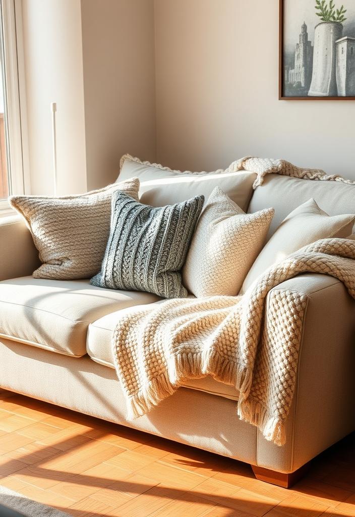 Stylish Throw Pillows & Blankets: Home Decor Tips Stylish throw pillows and blankets home decor. Cozy home accents, interior design tips. Add warmth and personality!